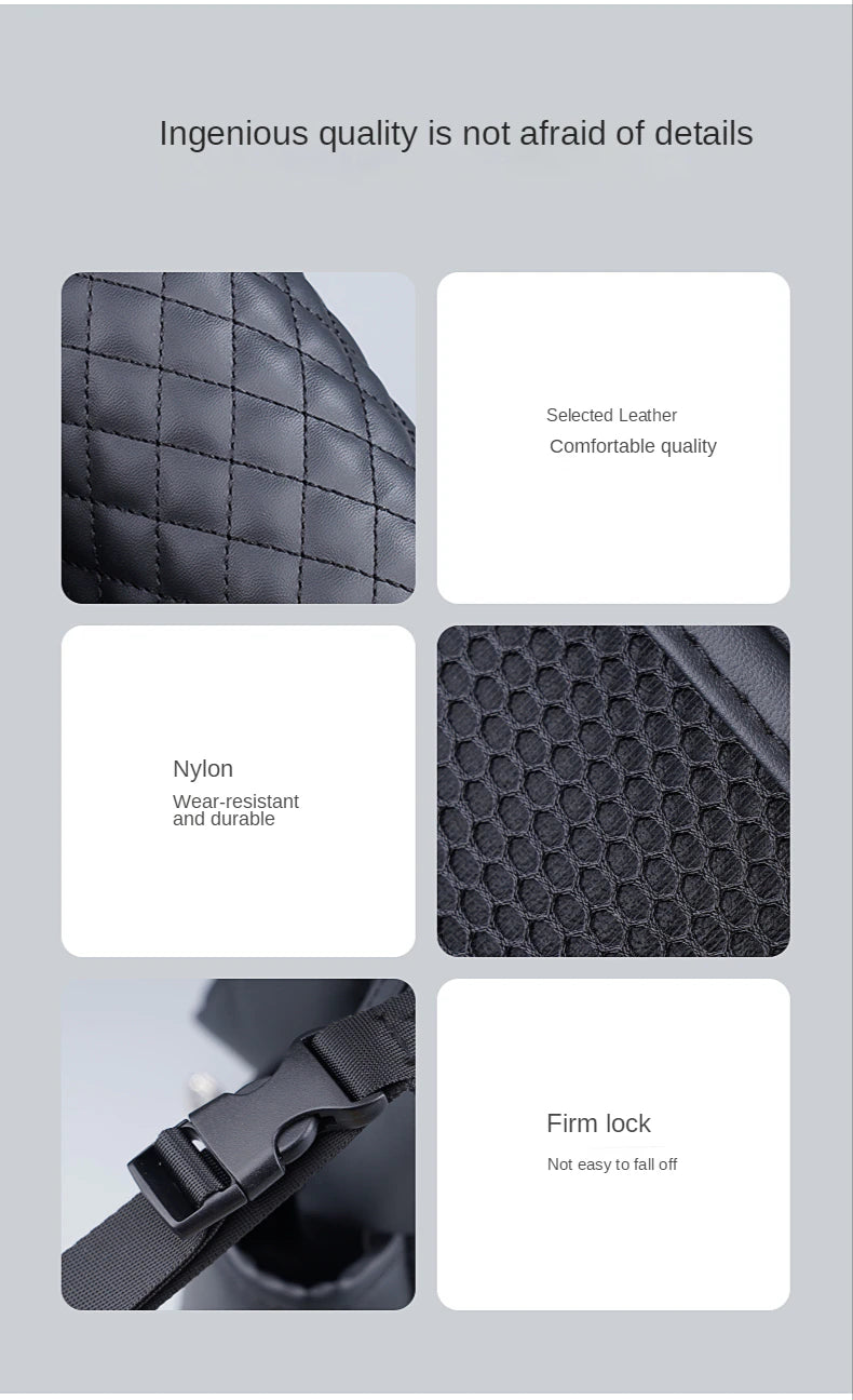 Luxurious Leather Car Storage Bag
