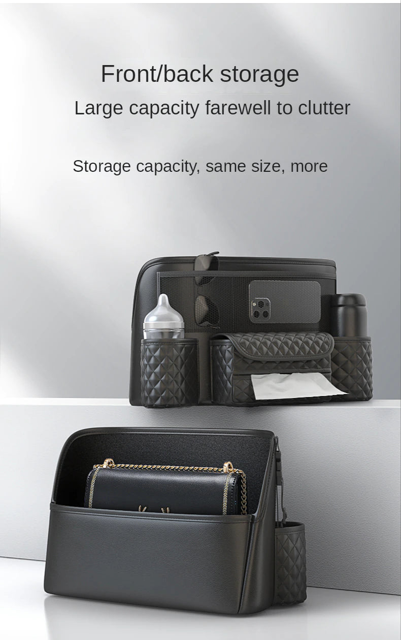 Luxurious Leather Car Storage Bag