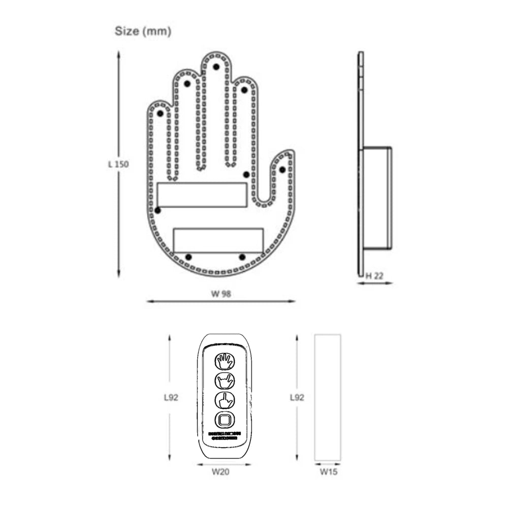 Finger LED Light