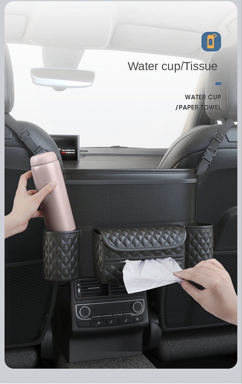 Luxurious Leather Car Storage Bag