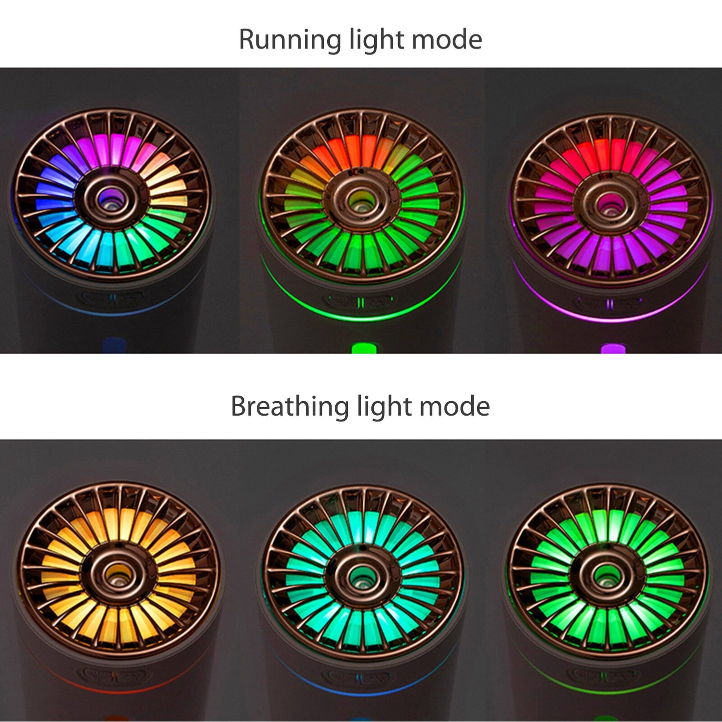Anxiety Relief Car Humidifier With LED Lights