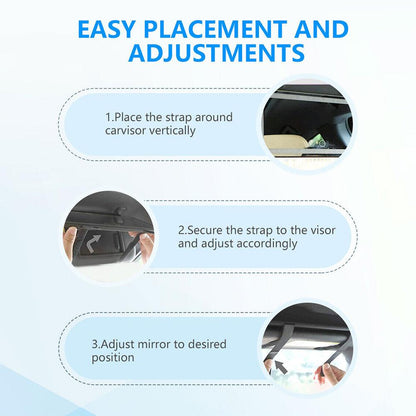 AutoGlam Visor Vanity Makeup Mirror