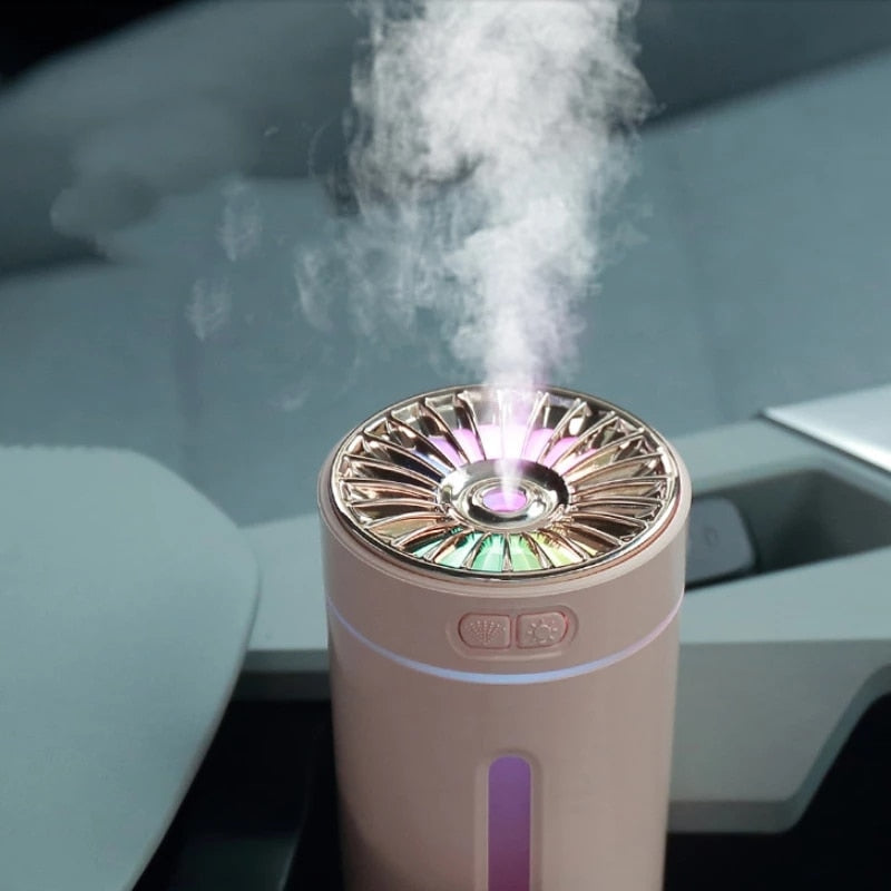 AquaGlow Anxiety Relief Car Humidifier With LED Lights